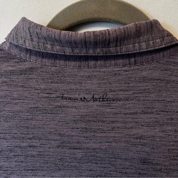 Travis Mathew polo shirt Medium Purple Short sleeve Mens Cotton blend Golf - Picture 7 of 7